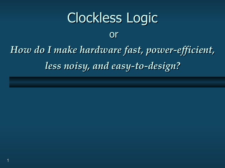 clockless chips